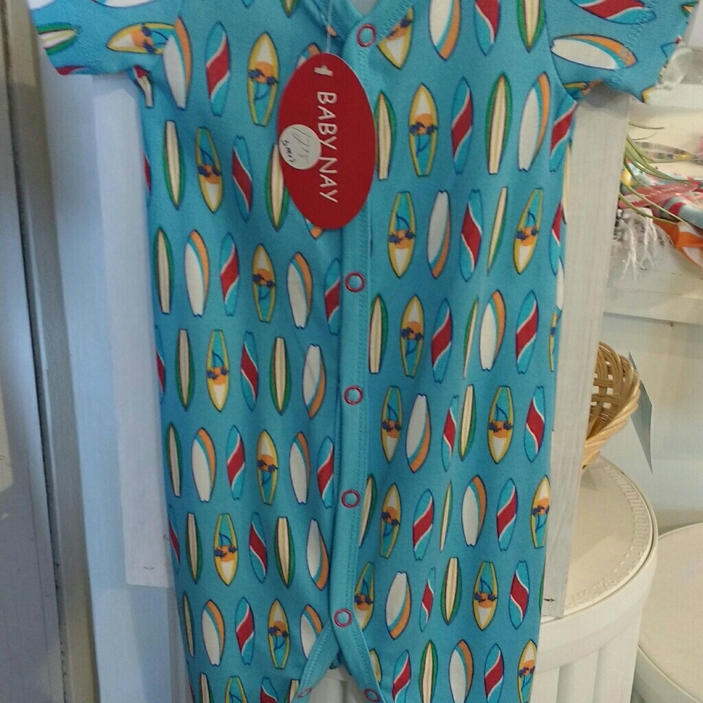 Baby Nay surfboard onesie/sleeper